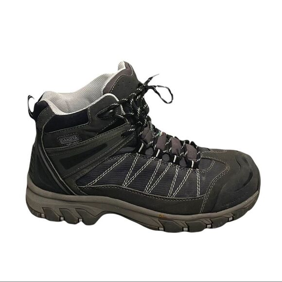 DAKOTA Men’s Steel Toe Lace Up Safety Work Boots Protective Footwear Gray 8 EE - Picture 1 of 8